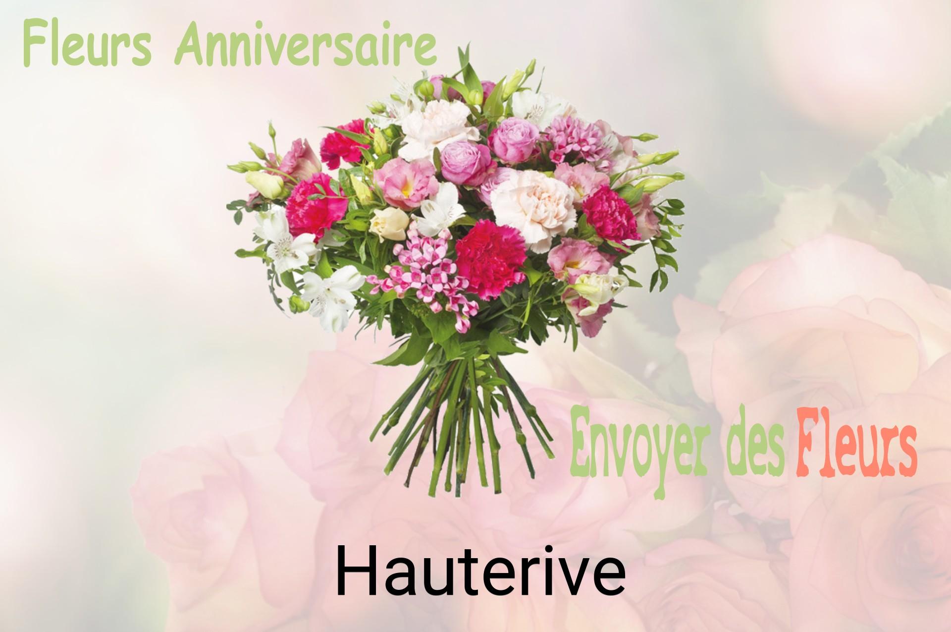 Bouquet de fleurs d’anniversaire livré à Hauterive