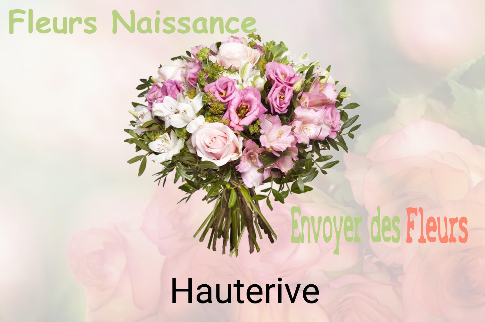 Bouquet de fleurs de naissance livré à Hauterive